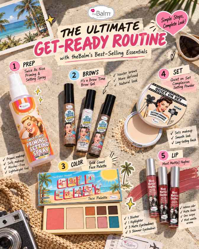 The Ultimate Get-Ready Routine with theBalm’s Best-Selling Essentials 💄✨